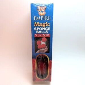 Vintage 4 Empire Magic Sponge Balls 2" Super Soft Red Magician Magic Trick Prop